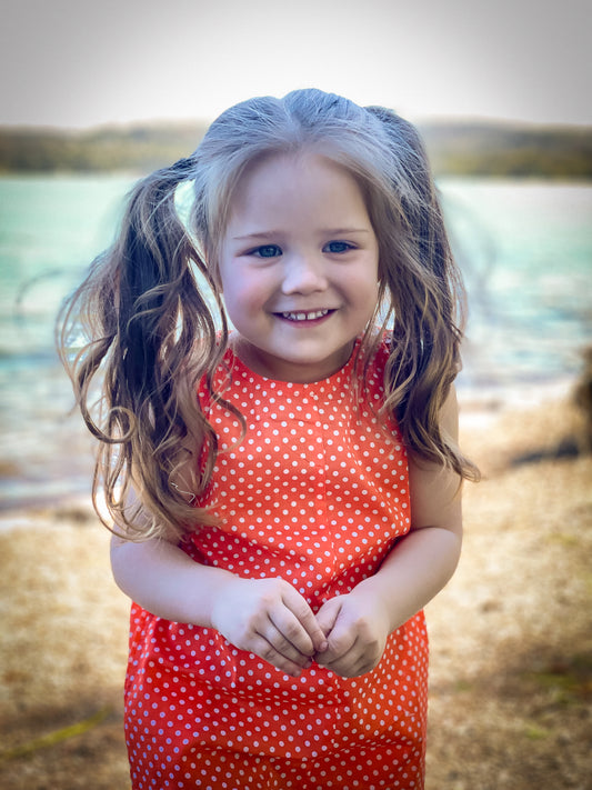 BRIGHT Orange kids jumpsuit, unisex, genderfree